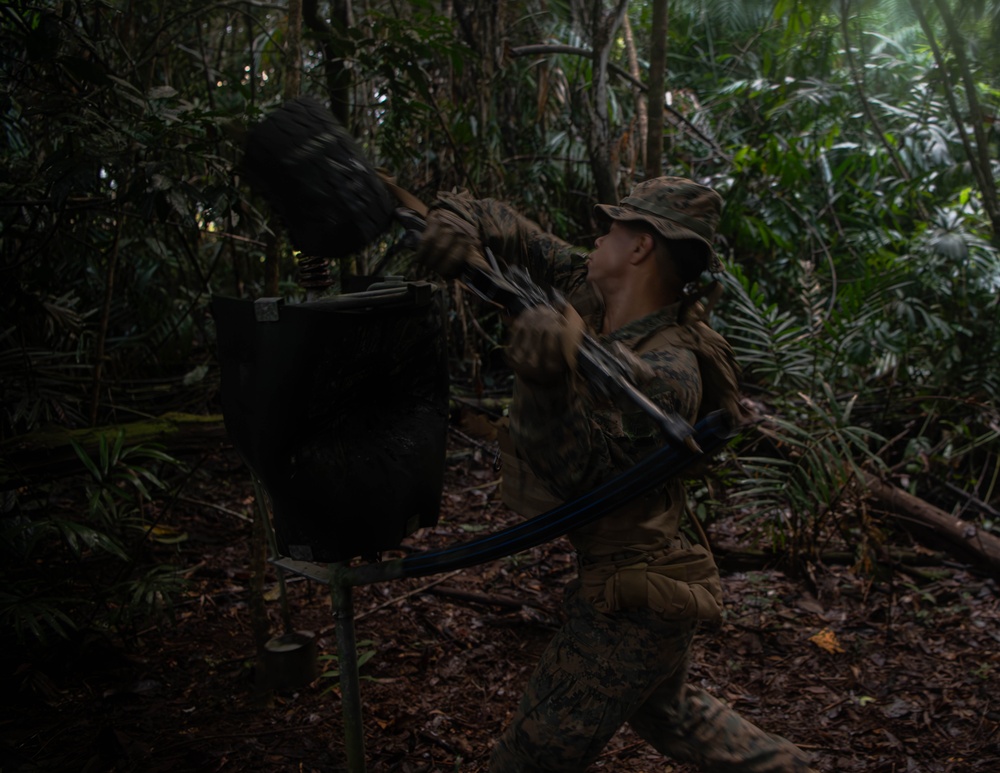 MRF-D 24.3: Golf Co., 2nd Bn., 5th Marines (Rein.) participates in CTC’s bayonet assault course