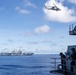 Abraham Lincoln Carrier Strike Group and Cavour Carrier Strike Group sail in the Pacific Ocean