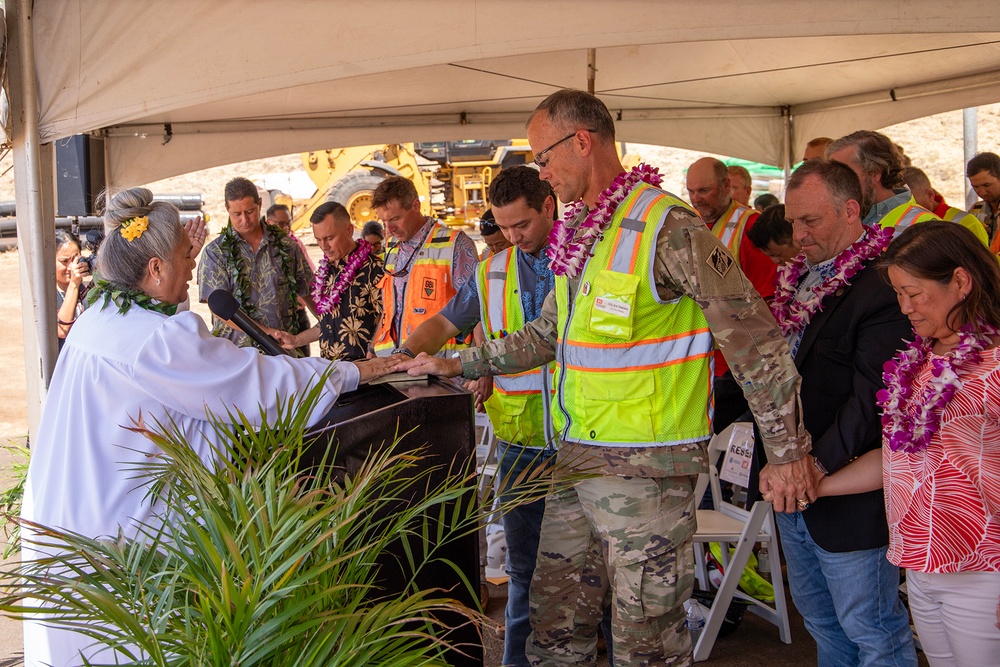 Officials gather for Kilohana Sewer Main Ground Blessing in Lahaina