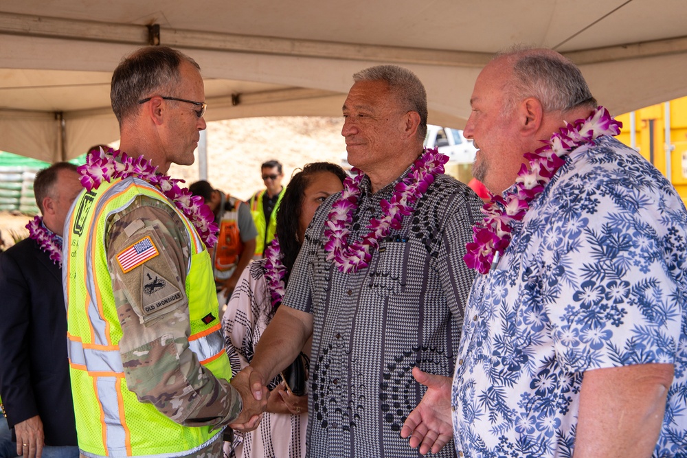 Officials gather for Kilohana Sewer Main Ground Blessing in Lahaina