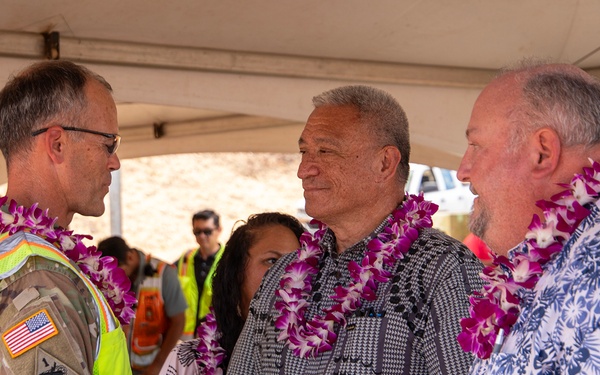Officials gather for Kilohana Sewer Main Ground Blessing in Lahaina