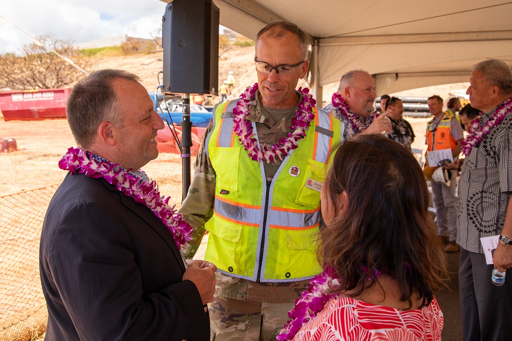 Officials gather for Kilohana Sewer Main Ground Blessing in Lahaina