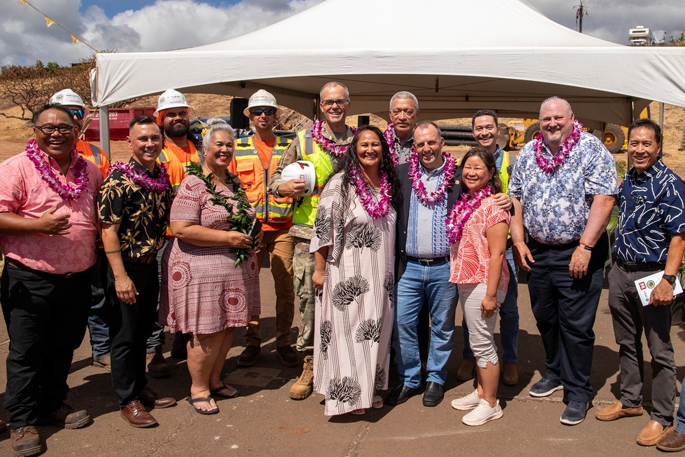 Officials gather for Kilohana Sewer Main Ground Blessing in Lahaina