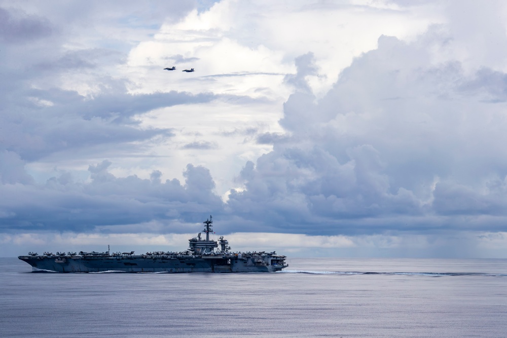 Abraham Lincoln conducts routine flight operations