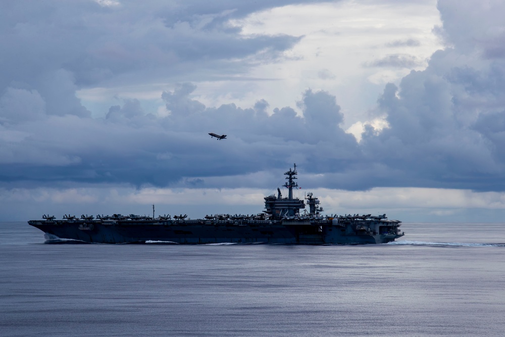 Abraham Lincoln conducts routine flight operations