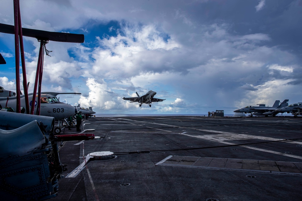 Abraham Lincoln conducts routine flight operations