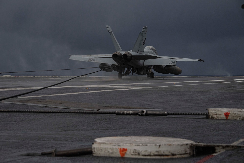 Abraham Lincoln conducts routine flight operations