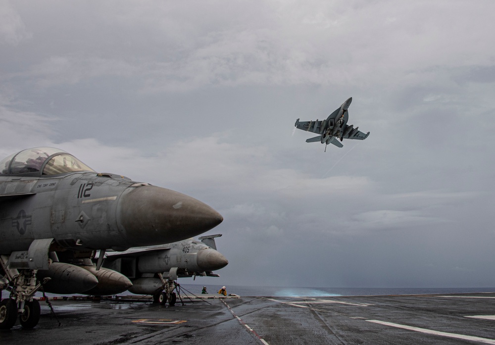Abraham Lincoln conducts routine flight operations