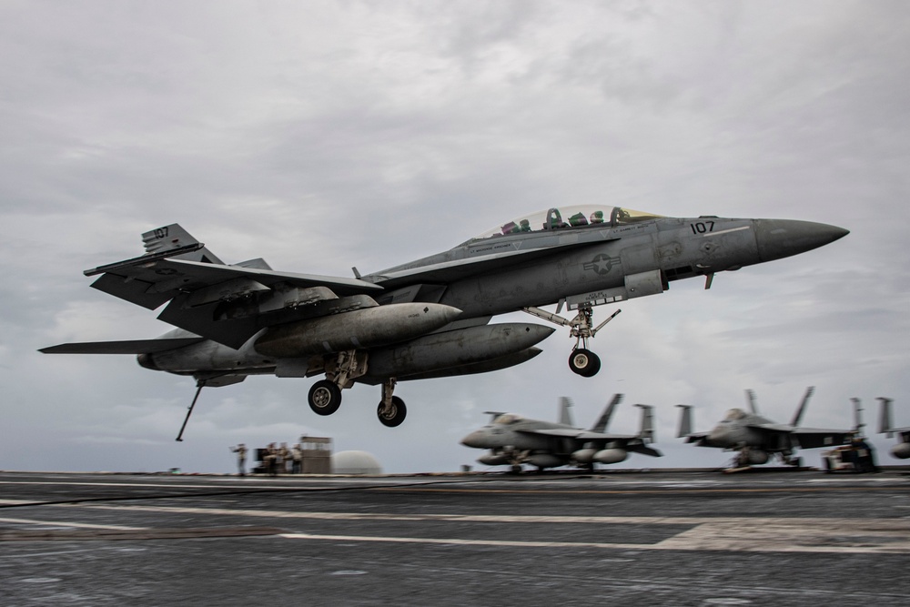 Abraham Lincoln conducts routine flight operations