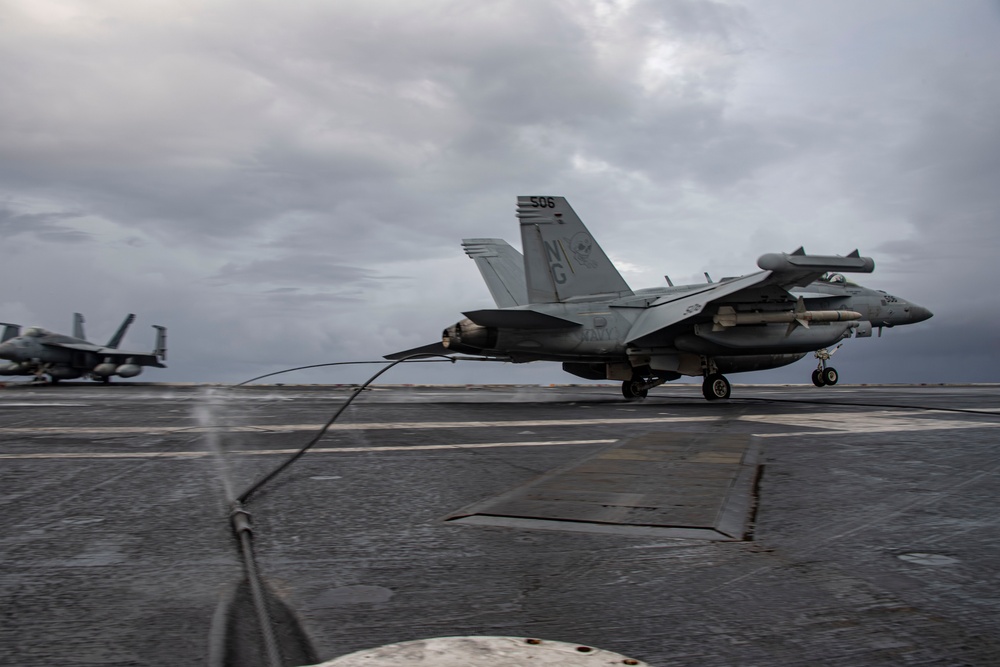 Abraham Lincoln conducts routine flight operations