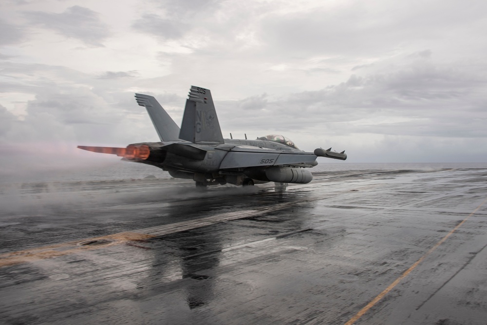 Abraham Lincoln conducts routine flight operations