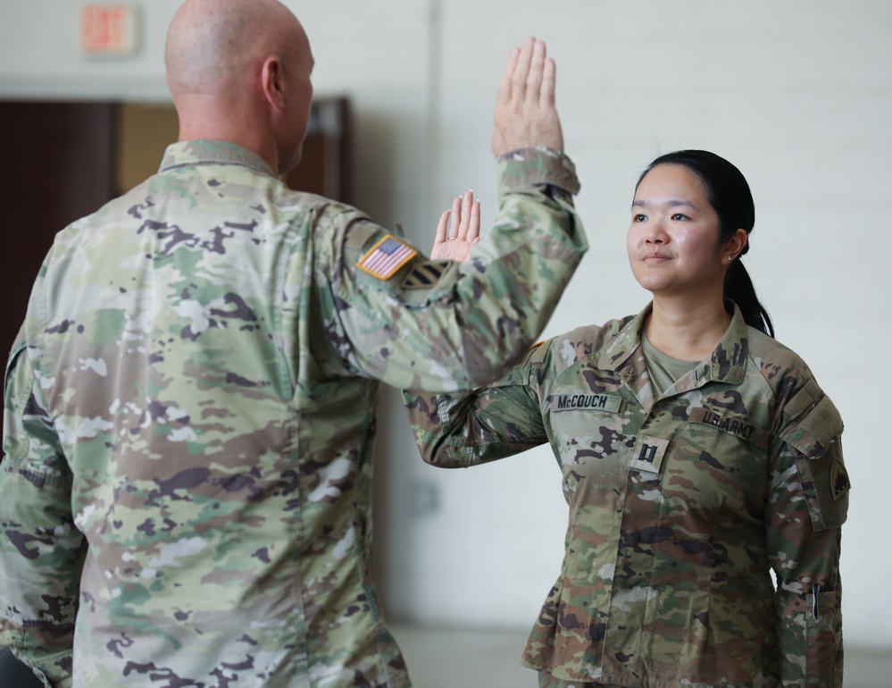 District of Columbia National Guard holds Promotion Ceremony for Capt. Jade McCouch