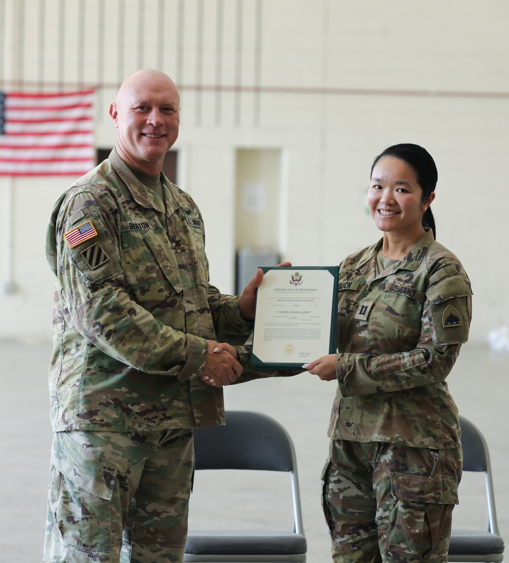 District of Columbia National Guard holds Promotion Ceremony for Capt. Jade McCouch