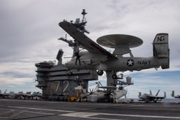 Abraham Lincoln conducts routine flight operations