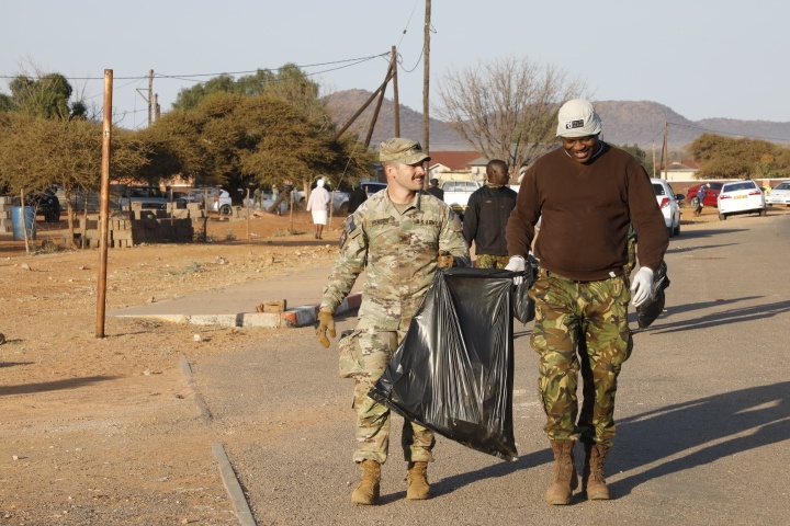 North Carolina National Guard, Botswana join hands for environmental clean-up of Shoshong Village