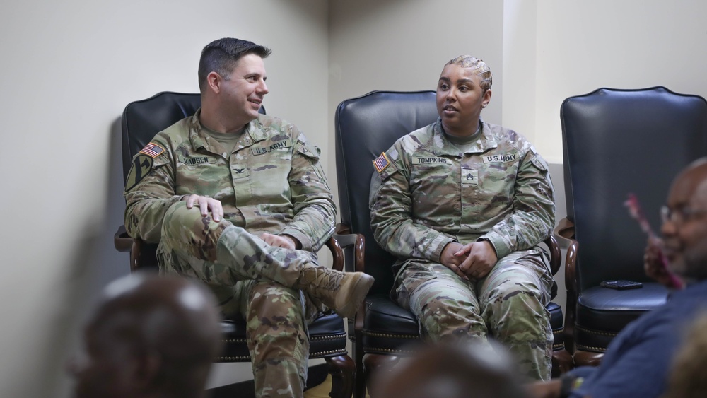 District of Columbia National Guard Joint Force Headquarters Hosts Promotion Ceremony for Sgt. 1st Class Alessandra Tompkins