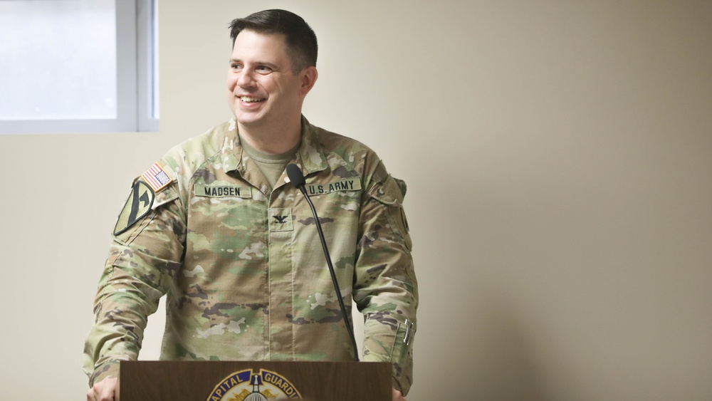 District of Columbia National Guard Joint Force Headquarters Hosts Promotion Ceremony for Sgt. 1st Class Alessandra Tompkins