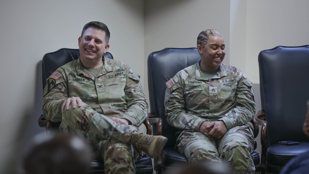 District of Columbia National Guard Joint Force Headquarters Hosts Promotion Ceremony for Sgt. 1st Class Alessandra Tompkins