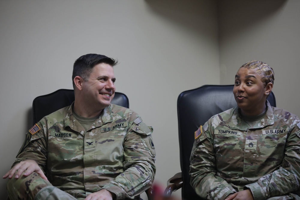 District of Columbia National Guard Joint Force Headquarters Hosts Promotion Ceremony for Sgt. 1st Class Alessandra Tompkins