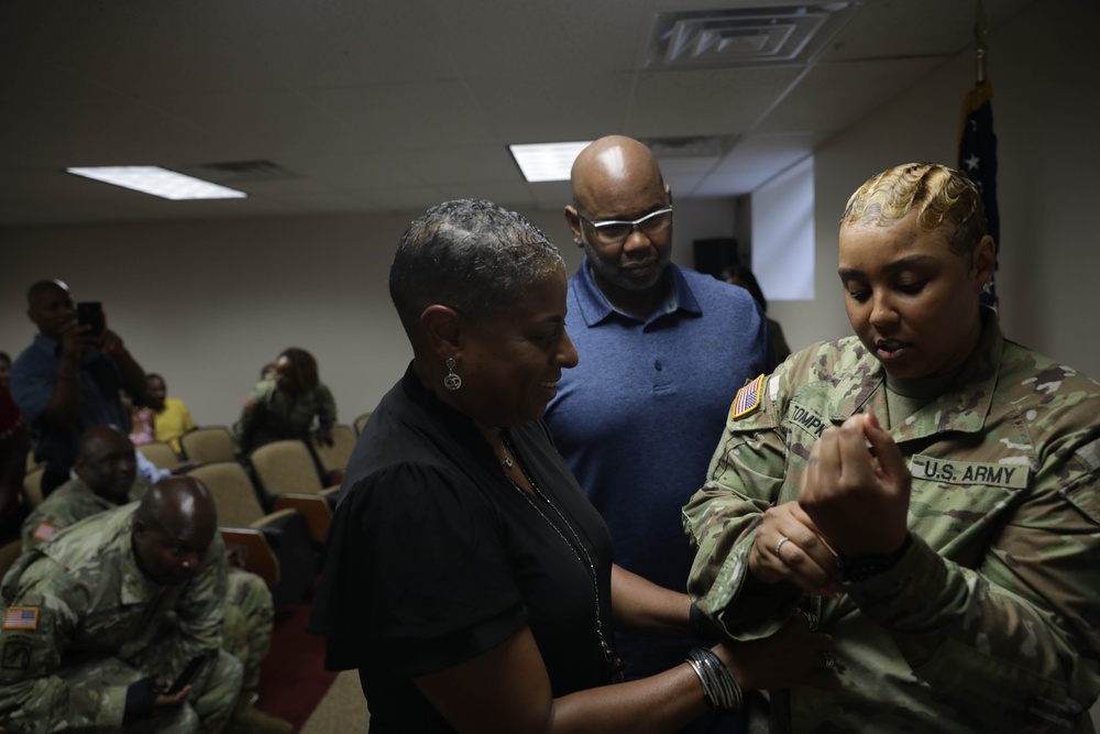 District of Columbia National Guard Joint Force Headquarters Hosts Promotion Ceremony for Sgt. 1st Class Alessandra Tompkins