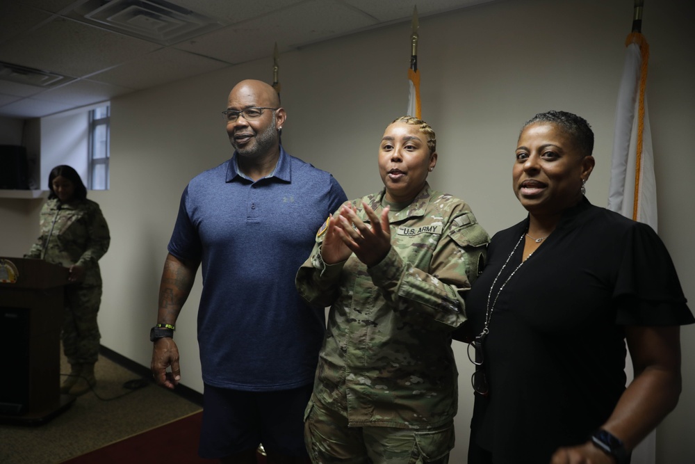 District of Columbia National Guard Joint Force Headquarters Hosts Promotion Ceremony for Sgt. 1st Class Alessandra Tompkins