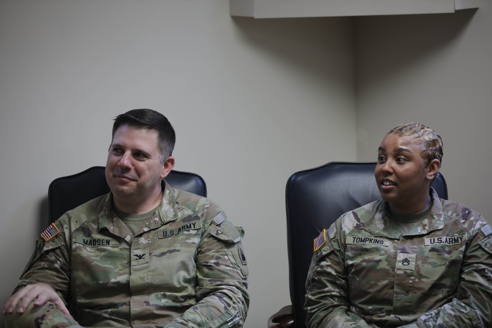 District of Columbia National Guard Joint Force Headquarters Hosts Promotion Ceremony for Sgt. 1st Class Alessandra Tompkins