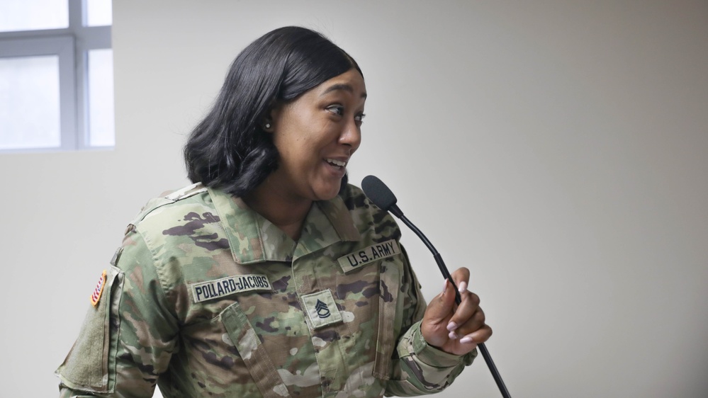 District of Columbia National Guard Joint Force Headquarters Hosts Promotion Ceremony for Sgt. 1st Class Alessandra Tompkins