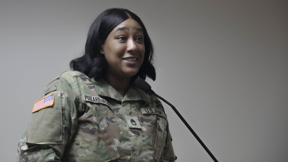 District of Columbia National Guard Joint Force Headquarters Hosts Promotion Ceremony for Sgt. 1st Class Alessandra Tompkins