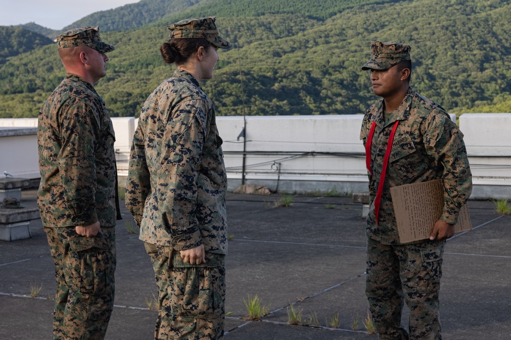 RD 24 | U.S. Marines with 3/12 Promote Noncommissioned Officer Ranks