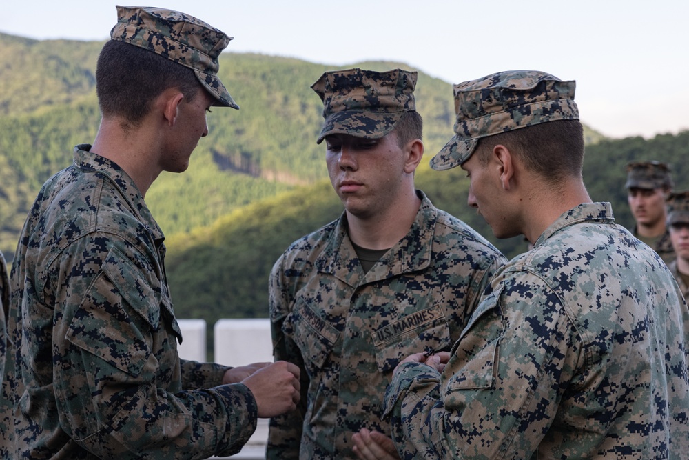 RD 24 | U.S. Marines with 3/12 Promote Noncommissioned Officer Ranks