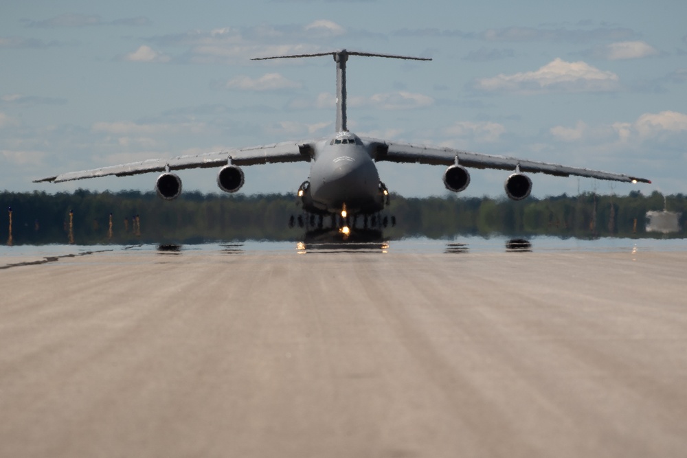 C-5 Galaxy defuel and evacuation at Northern Strike 24-2