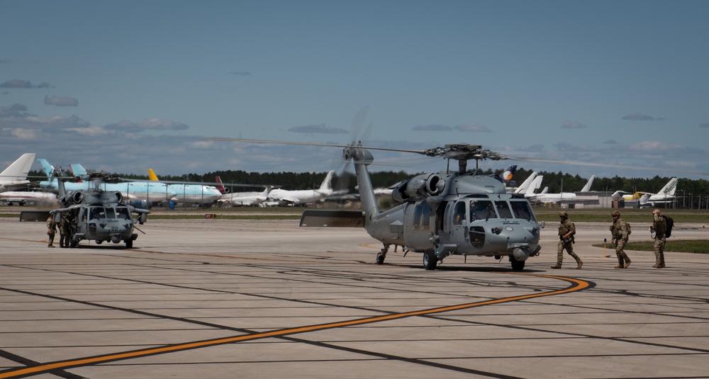 C-5 Galaxy defuel and evacuation at Northern Strike 24-2