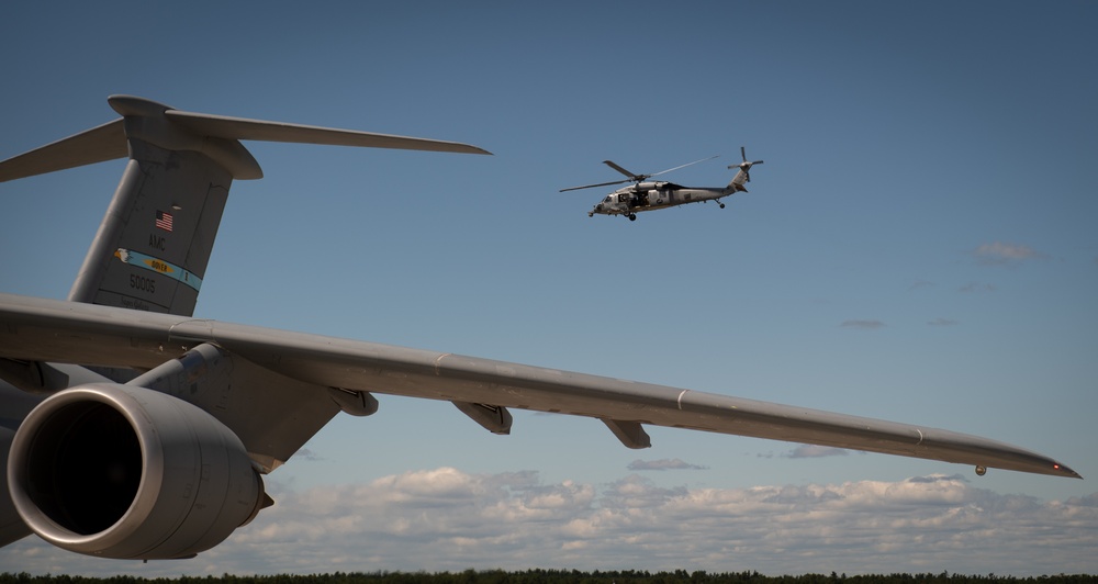 C-5 Galaxy defuel and evacuation at Northern Strike 24-2