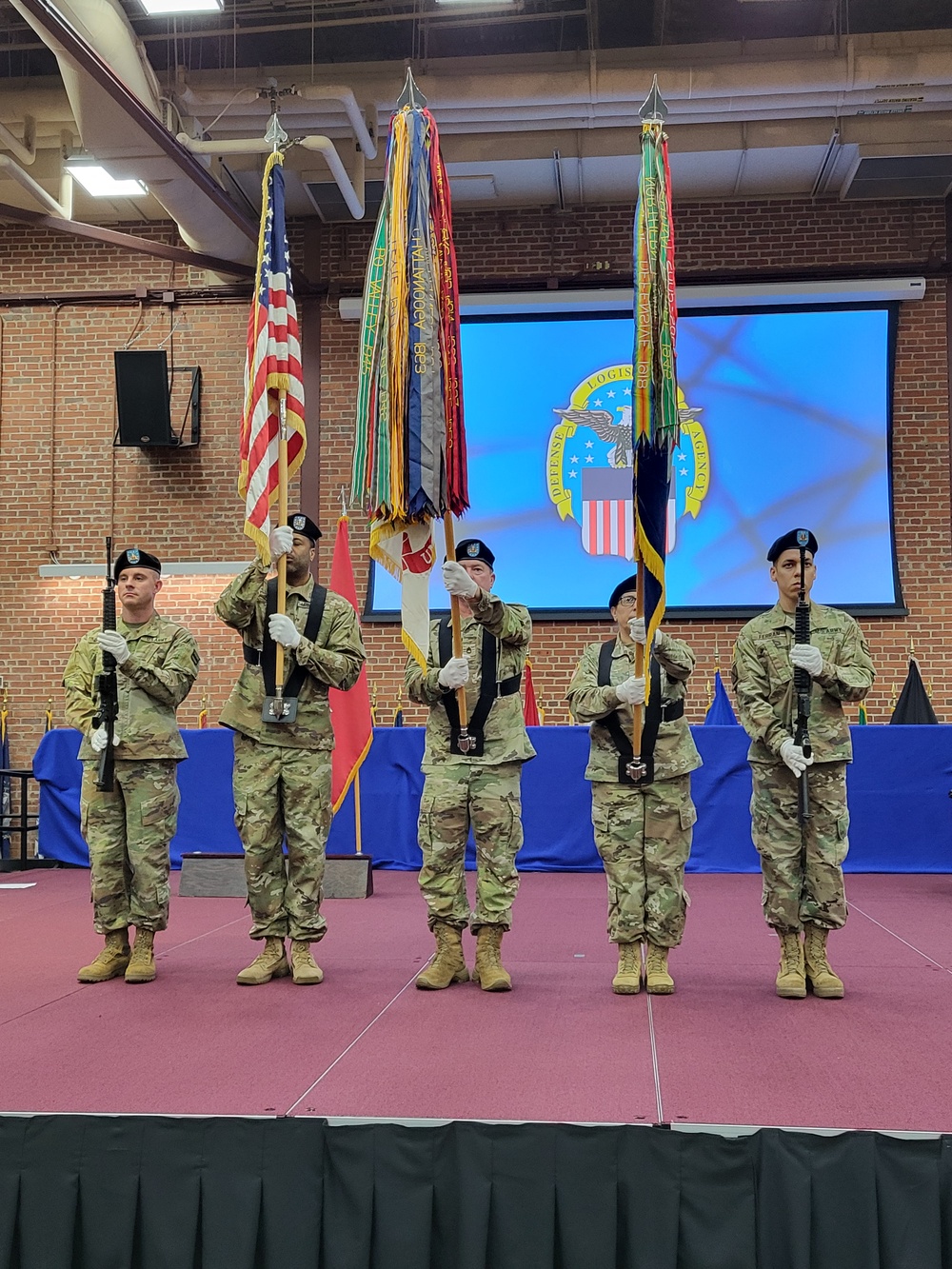 Color Guard at Attention