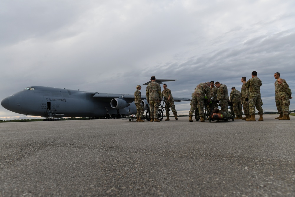 127th Medical Group patient load training on C-5 during Northern Strike 24