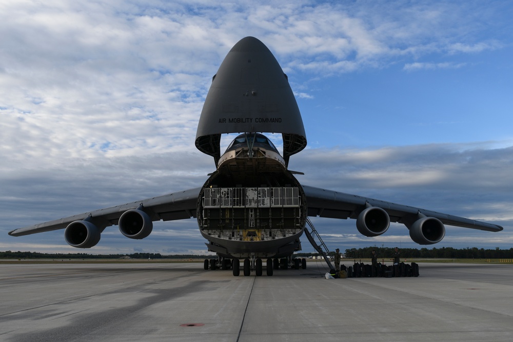 127th Medical Group patient load training on C-5 during Northern Strike 24