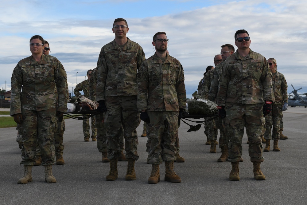 127th Medical Group patient load training on C-5 during Northern Strike 24