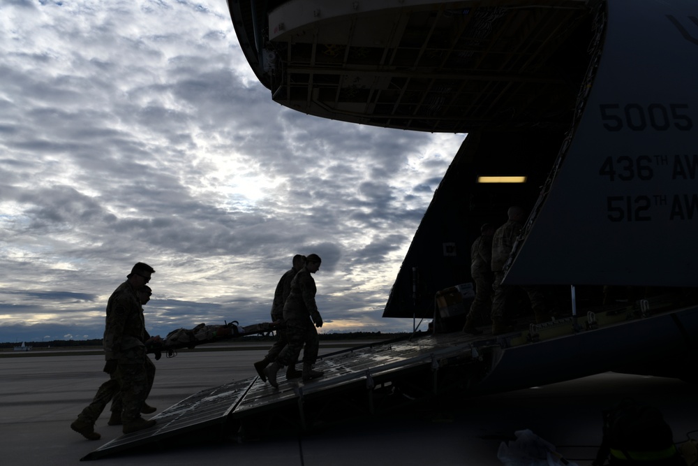 127th Medical Group patient load training on C-5 during Northern Strike 24