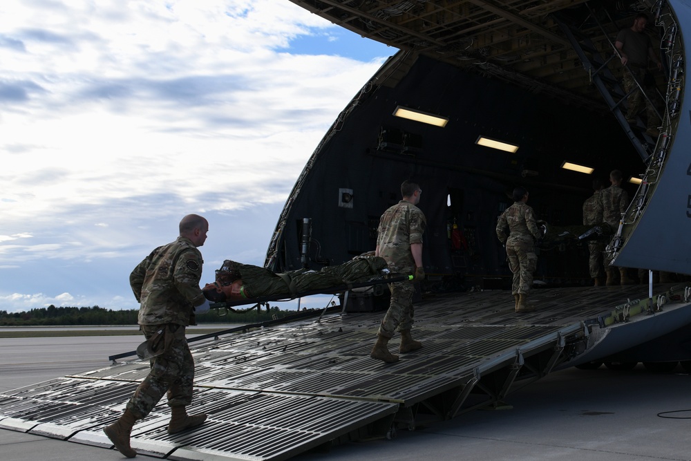 127th Medical Group patient load training on C-5 during Northern Strike 24