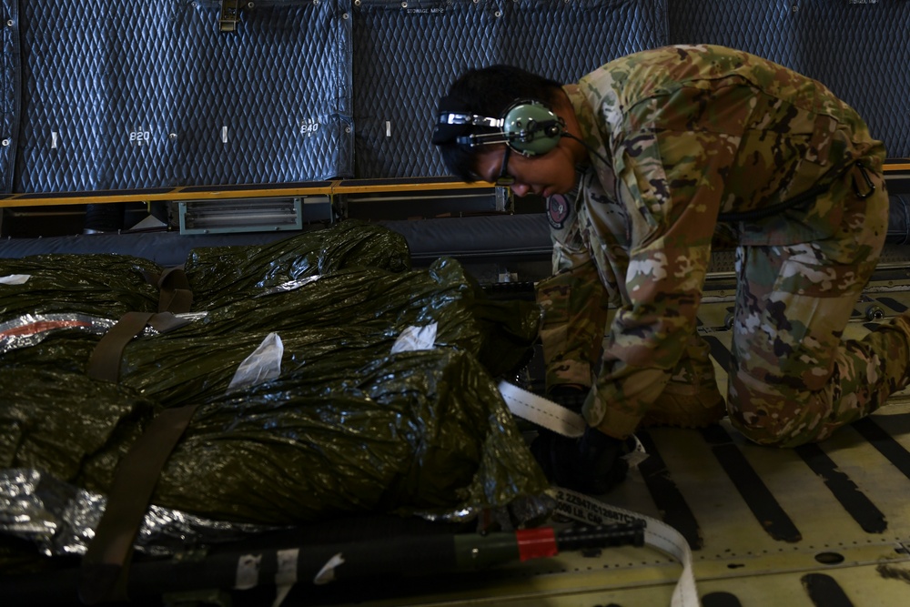 127th Medical Group patient load training on C-5 during Northern Strike 24