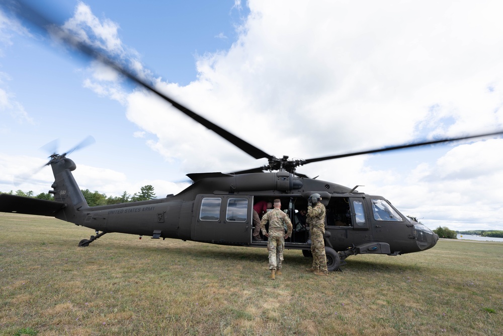 Unmanned Triple Challenge participants survey course during Northern Strike 24-2