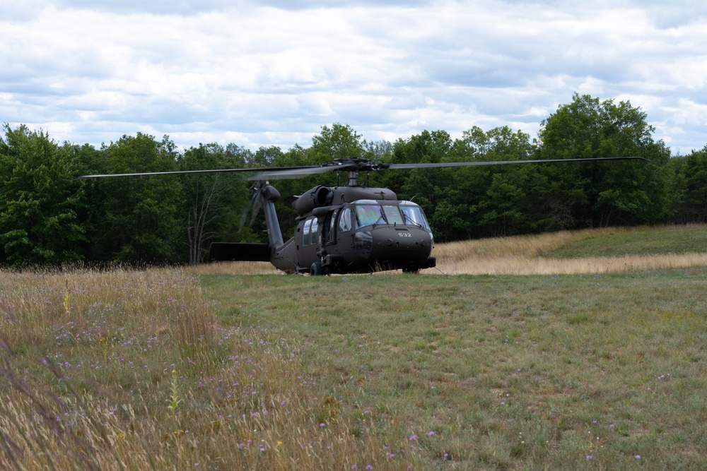 Unmanned Triple Challenge participants survey course during Northern Strike 24-2