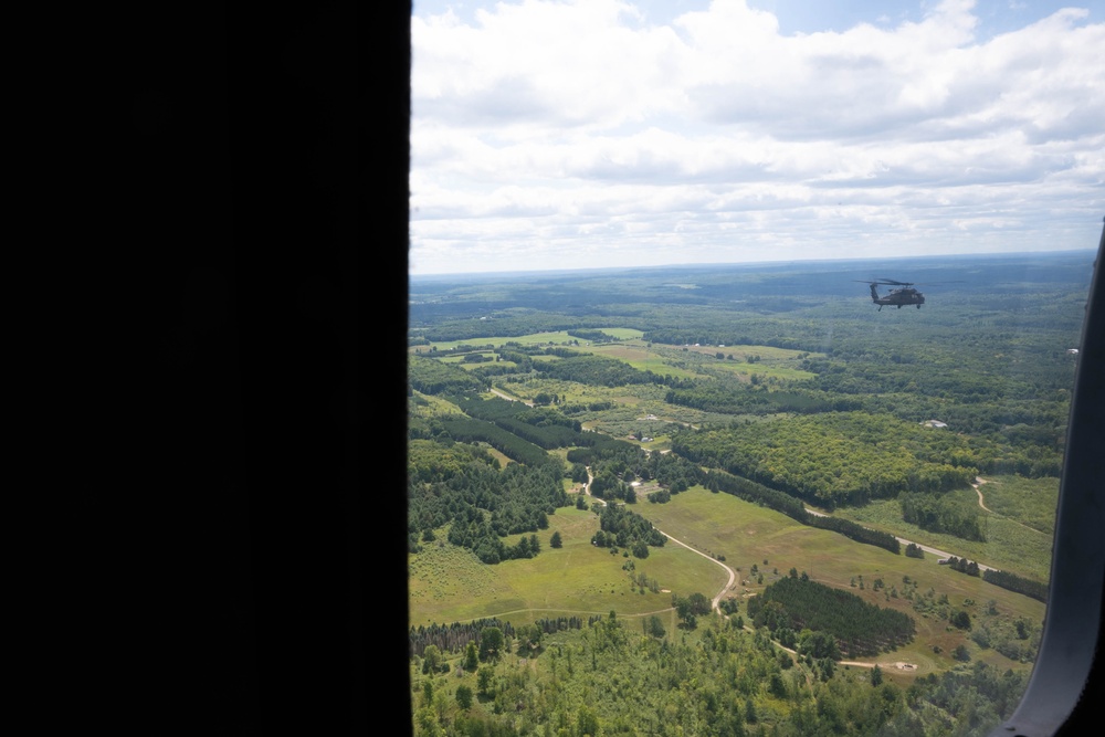 Unmanned Triple Challenge participants survey course during Northern Strike 24-2