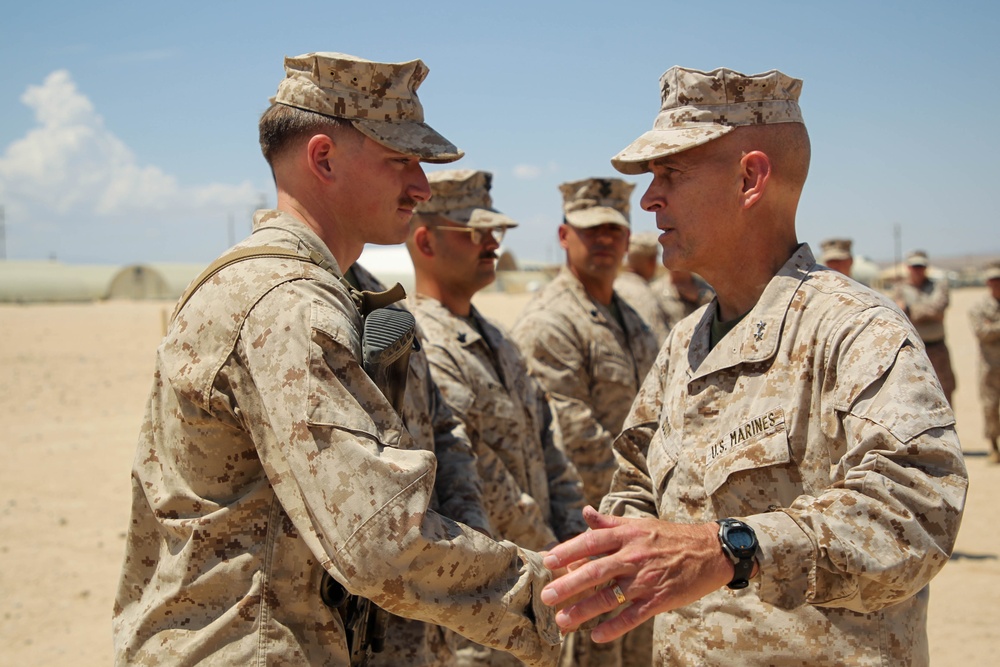 Marines and Sailors Awarded After Saving Marines Life