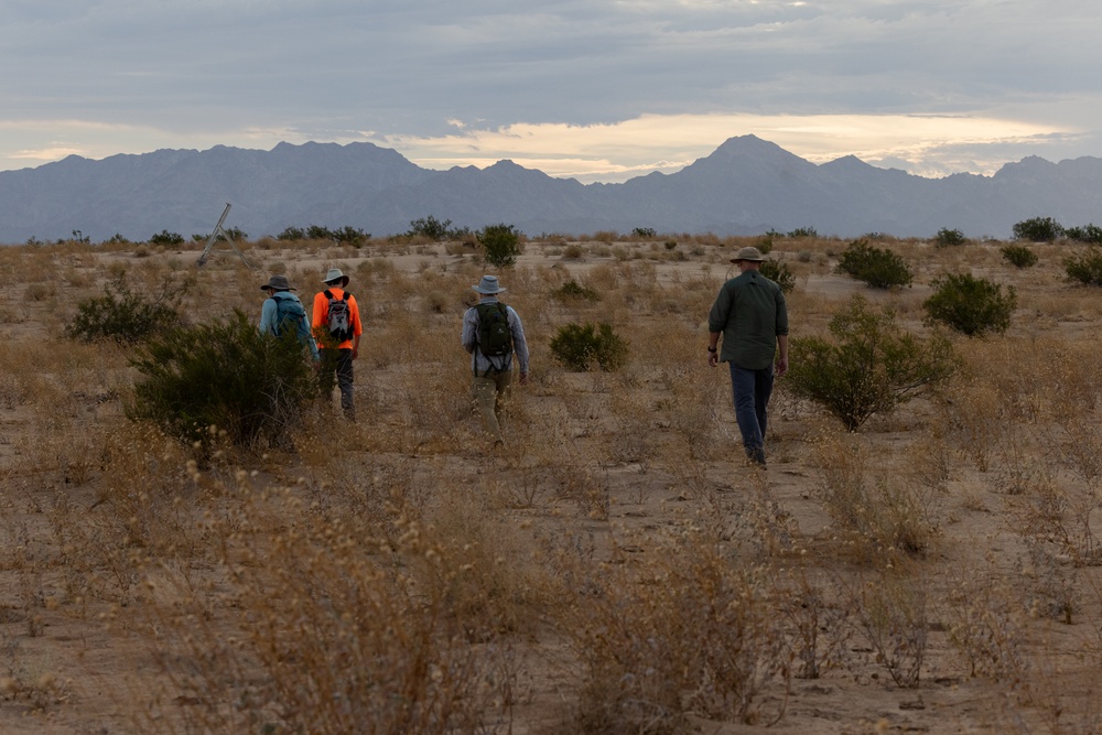 MCAS Yuma collaborates with Arizona Game and Fish to conduct an occupancy survey