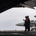 Sailors aboard USS Carl Vinson conduct flight operations