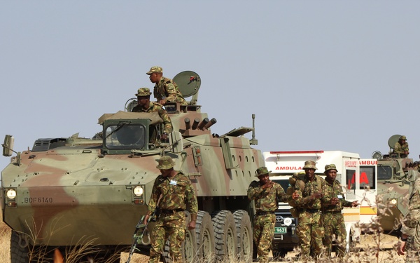 Botswana Defence Force and US Army 20th Special Forces Group (Airborne) conduct training during Exercise Southern Accord 2024