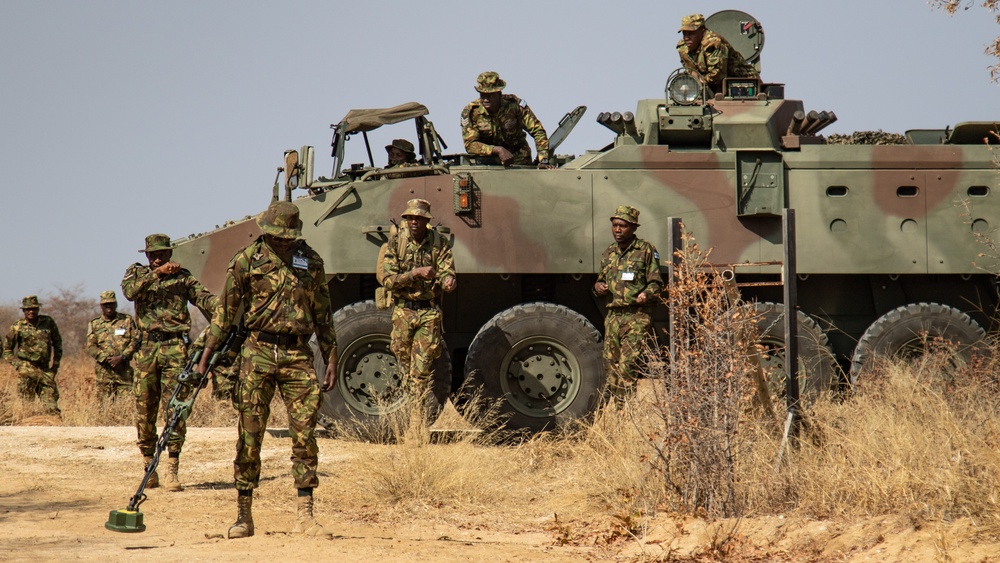 Botswana Defence Force and US Army 20th Special Forces Group (Airborne) conduct training during exercise Southern Accord 2024