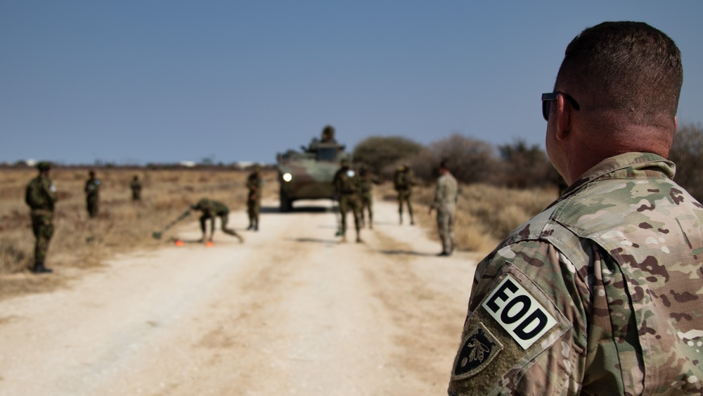 Botswana Defence Force and US Army 20th Special Forces Group (Airborne) conduct training during exercise Southern Accord 2024