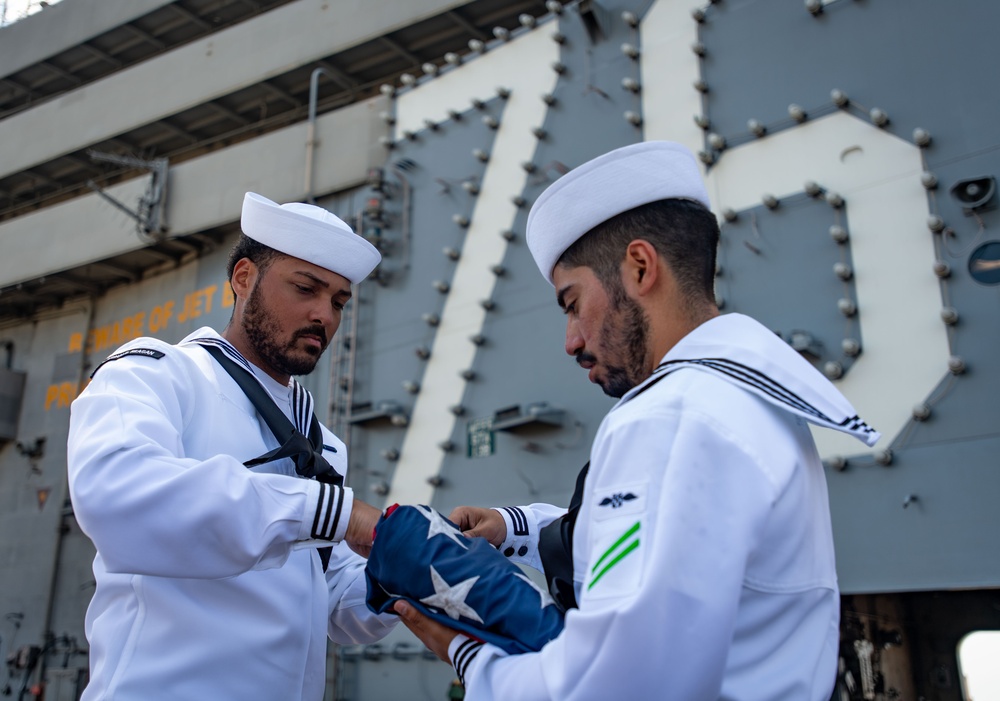 USS Ronald Reagan (CVN 76) departs Naval Air Station North Island